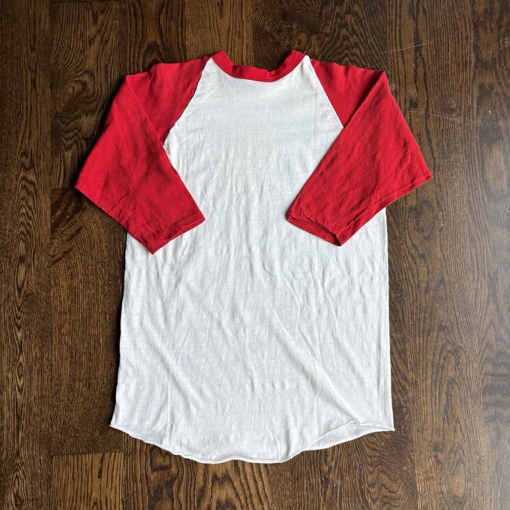 VTG 70s Russell Athletic Raglan T Shirt L Single Stitch Sailboat Vashon Island - Picture 6 of 7